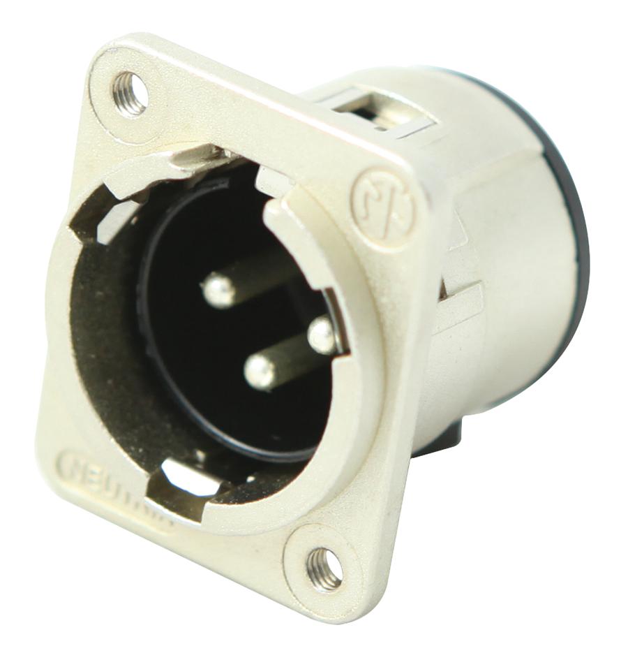 NC3MDM3V PLUG, XLR, M3, PCB, STRAIGHT, 3POLE NEUTRIK