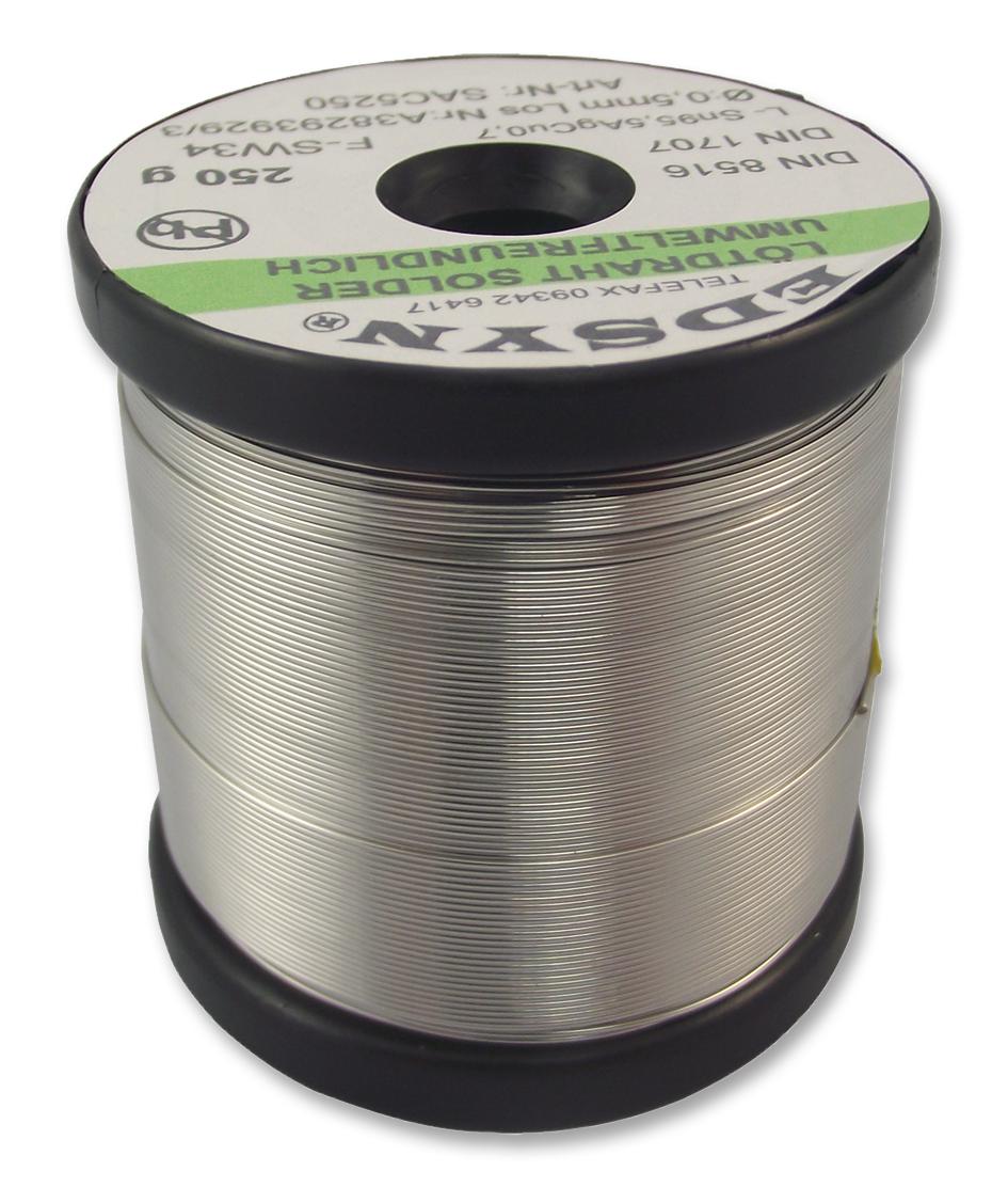 SAC5250 SOLDER WIRE, LEAD FREE, 0.5MM EDSYN