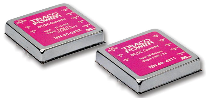TEN 40-2411 CONVERTER, DC/DC, 40W, 5V TRACO POWER
