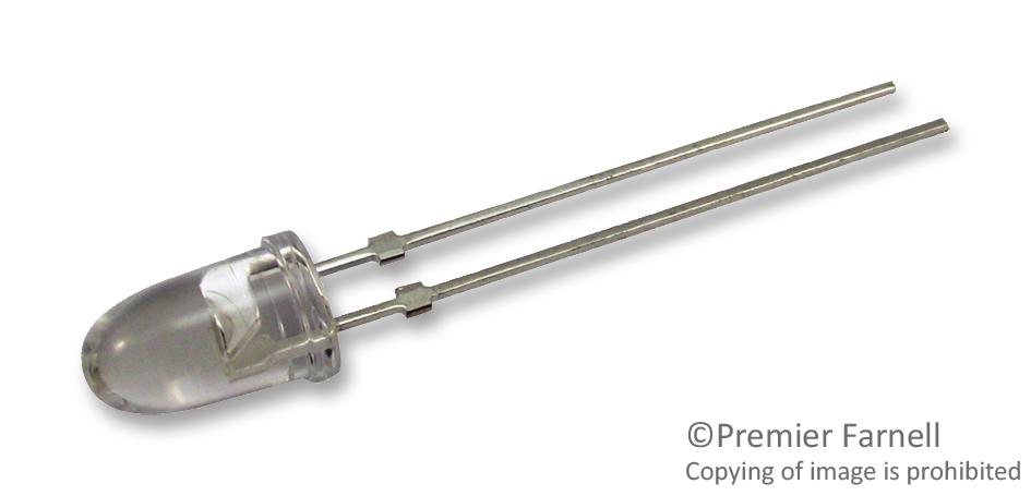 TLLR5400 LED, RED, TH, 1.2MCD, 625NM VISHAY