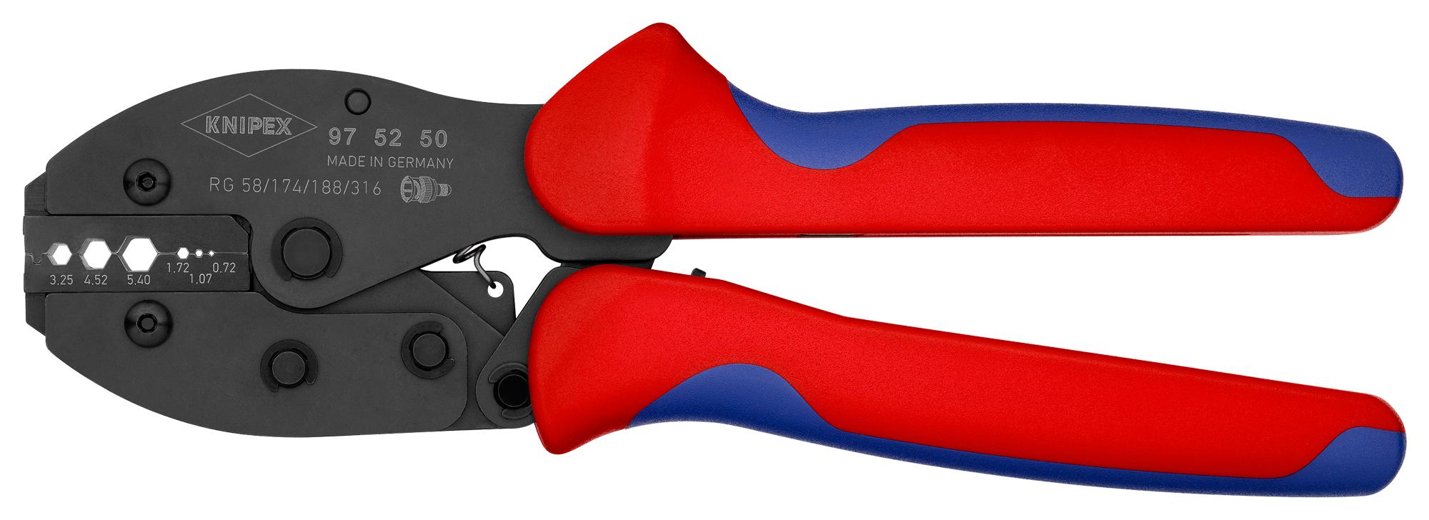 97 52 50 CRIMP PLIER, COAXIAL-BNC KNIPEX