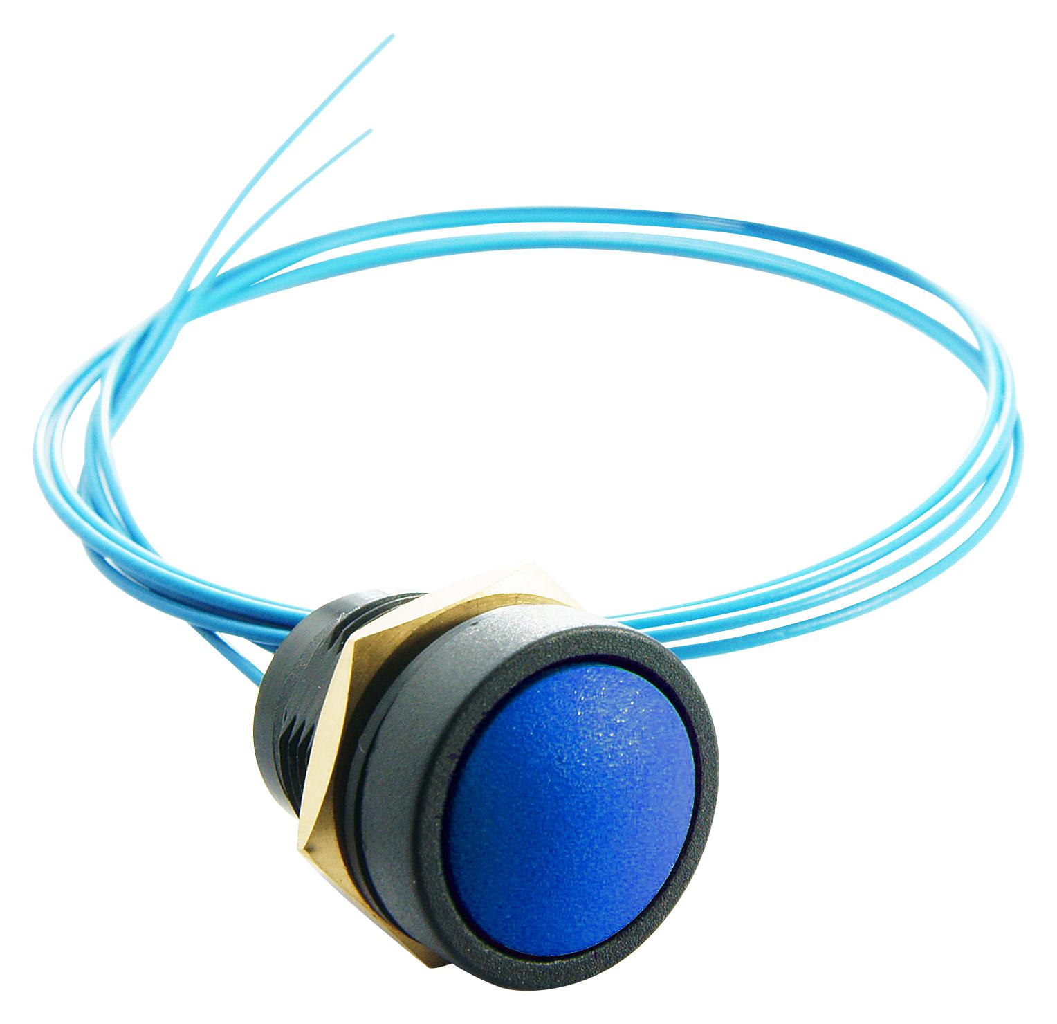 49-59116 SWITCH, ROUND, BLUE ITW SWITCHES