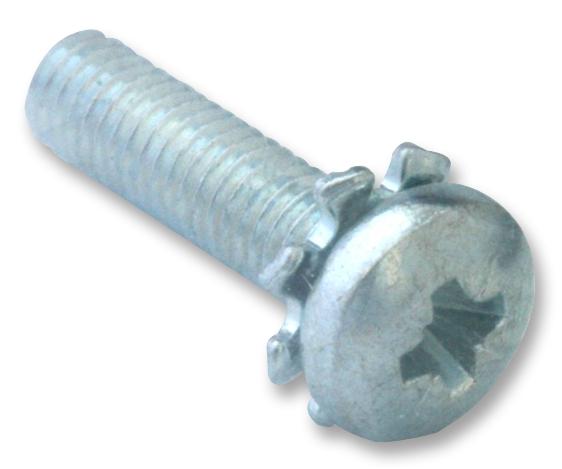 M312PRSTEXZ100- SCREW, W/WASHER, M3X12, BX100, PK100 TR FASTENINGS