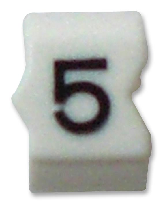 STD12W-5 CABLE MARKER, E, SIZE12, 5, PK30 RAYCHEM - TE CONNECTIVITY