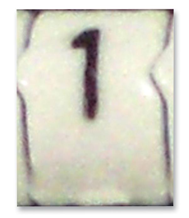 STD09W-1 CABLE MARKER, E, SIZE9, NO.1, PK30 RAYCHEM - TE CONNECTIVITY