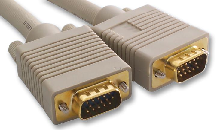 2129GHQ-5 CABLE, SVGA M TO M, GOLD, 5M VIDEK