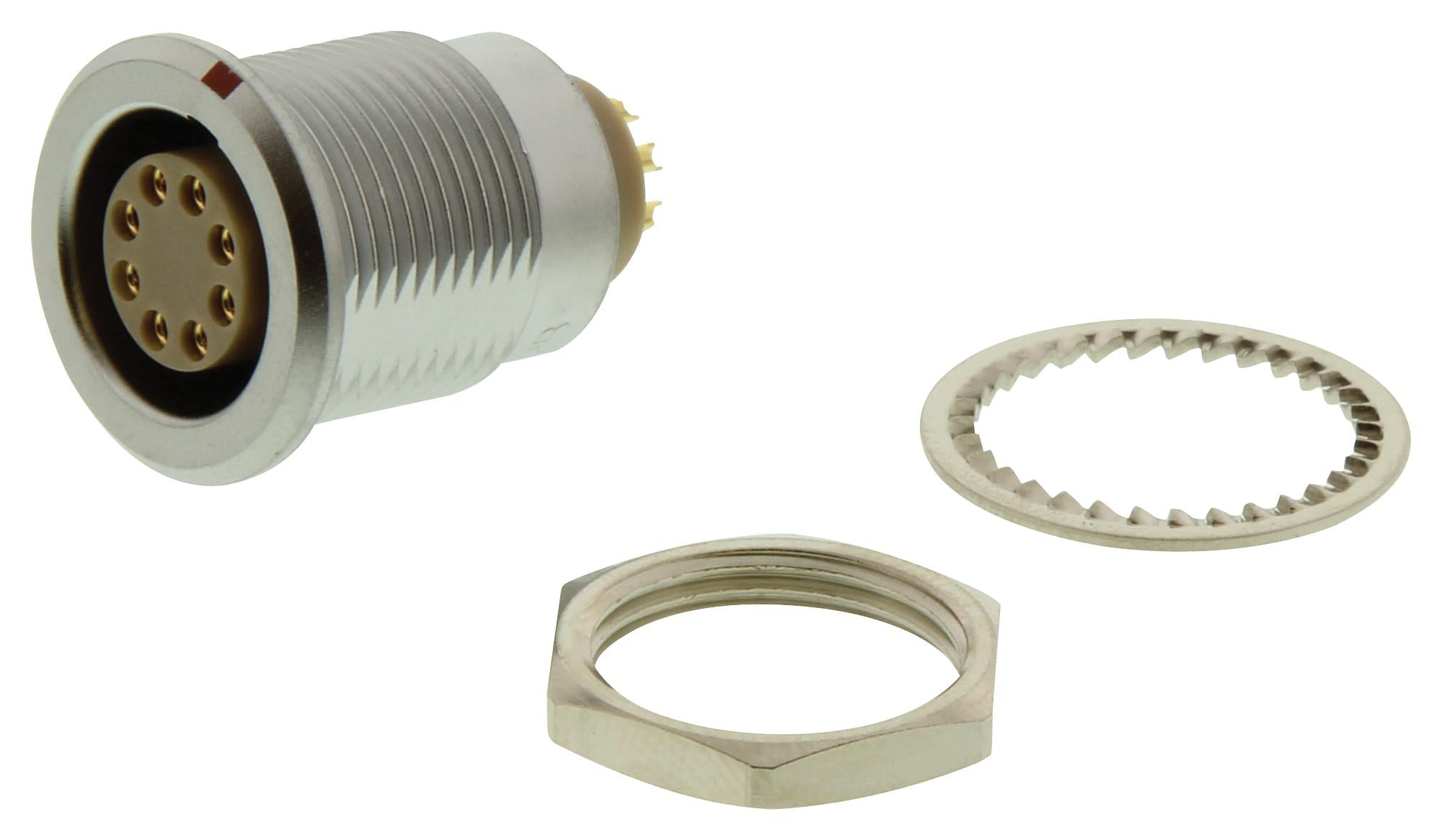 EGG.2B.308.CLL SOCKET, PANEL, 8WAY LEMO