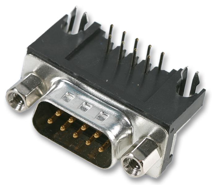 2301843-2 D-SUB CONN, PLUG, 9POS, THROUGH HOLE TE CONNECTIVITY