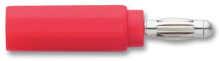 6728-2 ADAPTOR, 4MM, SAFETY, RED POMONA