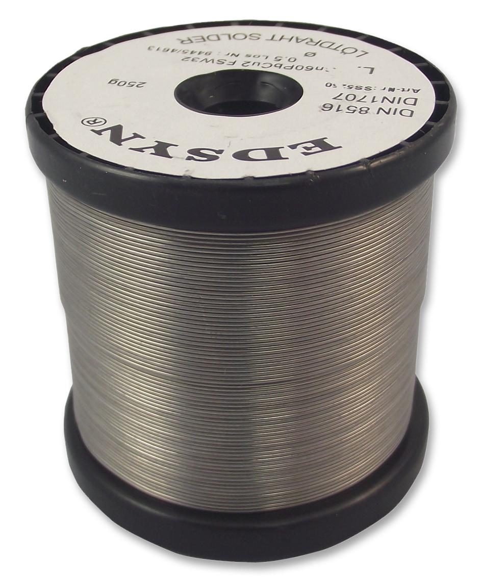 SS5250 SOLDER WIRE, 60/38/2, 183 DEG, 250G EDSYN