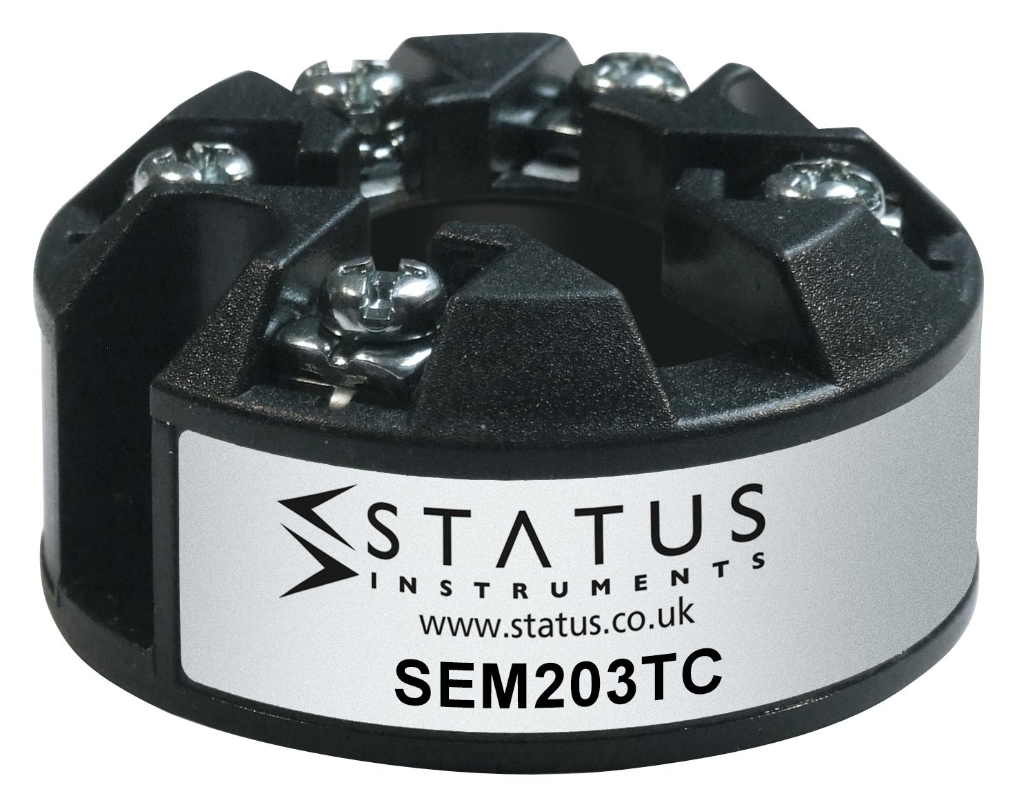 SEM203/TC TEMP.TRANSMITTER, T/C, PUSH BUTTON PROG STATUS