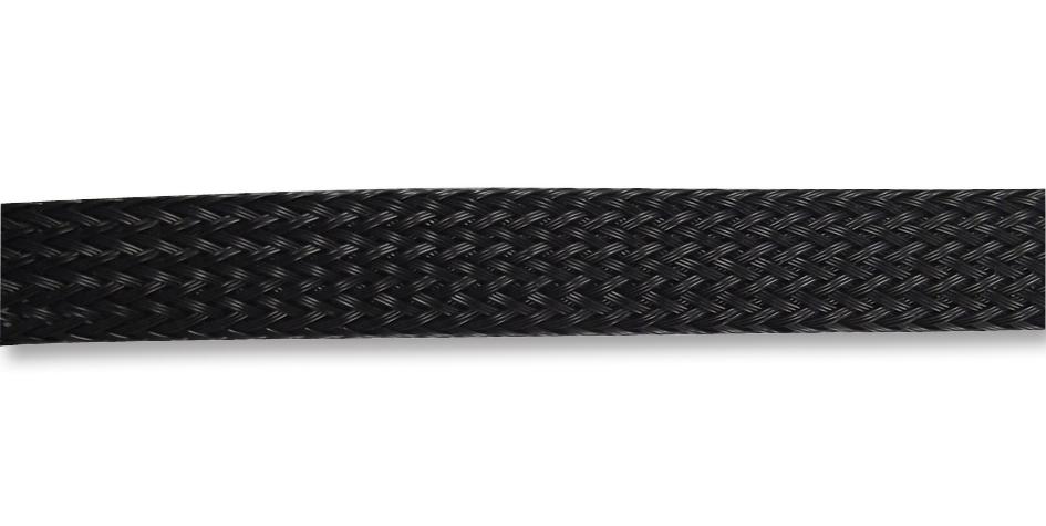 PP-08-0 SLEEVING, BRAID, BLACK, 100M PRO POWER