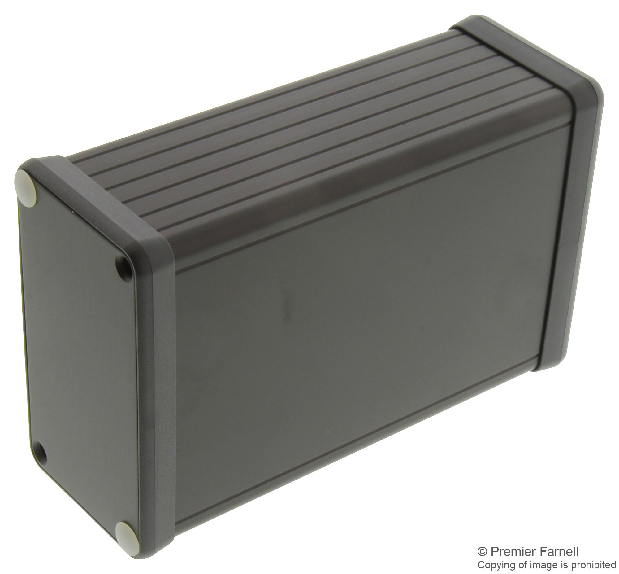 1455K1201BK BOX, BLACK, ALUMINIUM END PLATE HAMMOND