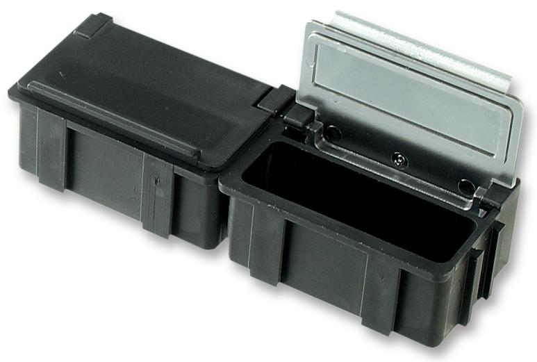 SMD-BOX N2-6-6-10-1 LS BOX, SMD, 37X12X15MM, B=BLACK, L=TRANSP LICEFA