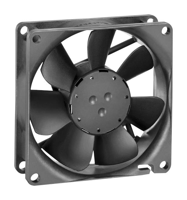 8412NME FAN, AXIAL, 80MM, 12VDC, 34.1CFM, 27DBA EBM-PAPST