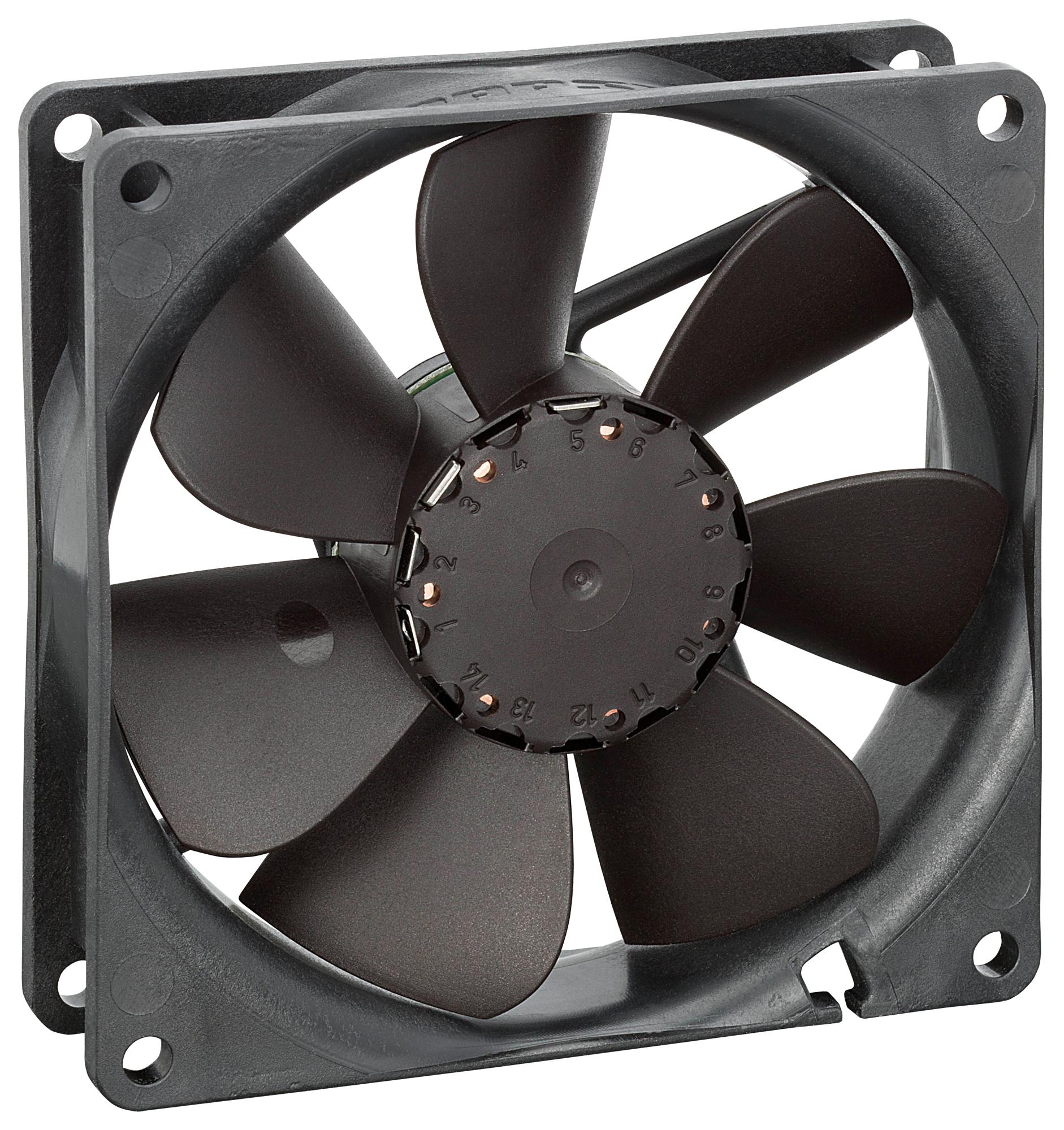 3414NH AXIAL FAN, 92X25.4MM, 24V, 55.3CFM EBM-PAPST