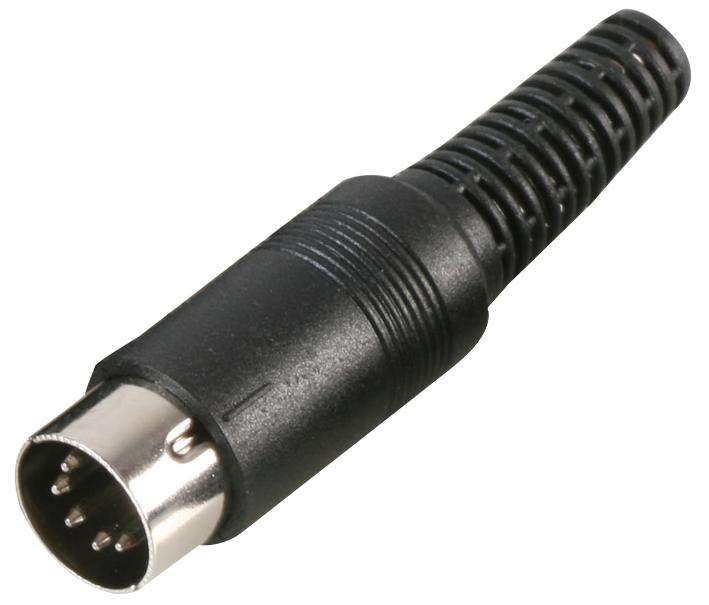 PS000178 DIN AUDIO/VIDEO CONN, PLUG, 5POS, PVC MULTICOMP PRO