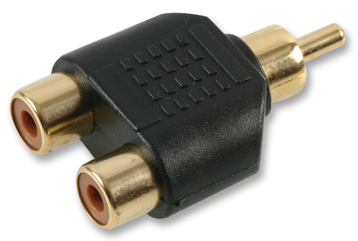 PSG08576 PHONO ADAPTOR, 2X SKTS TO P, GOLD PRO SIGNAL
