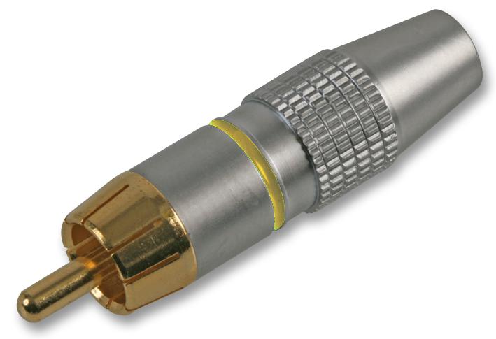 PSG03217 PHONO PLUG, HQ, YELLOW PRO SIGNAL