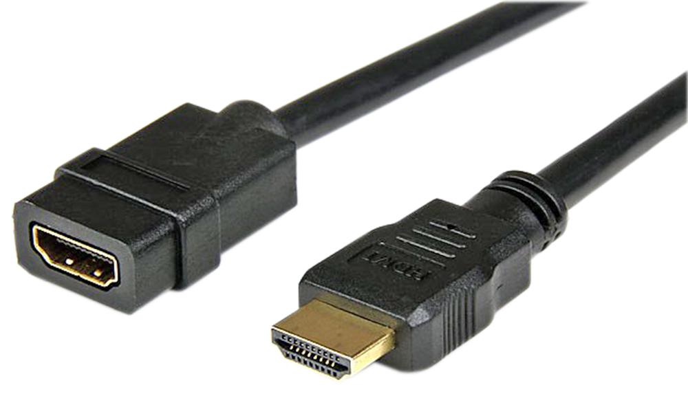 HDEXT2M CABLE ASSY, HDMI PLUG-HDMIRCPT, 2M STARTECH