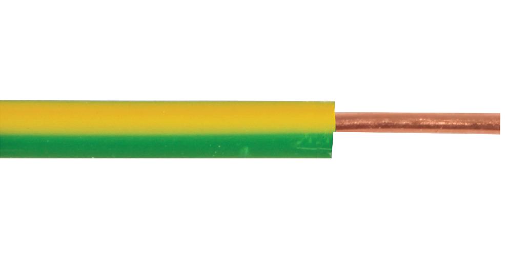 6491X-1MMG/Y100M WIRE, 6491X, GRN/YEL, 1MM, 100M PRO POWER