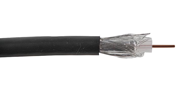 RG6UALBLKFF100M CABLE, COAX, RG6U, BLACK, 100M PRO POWER