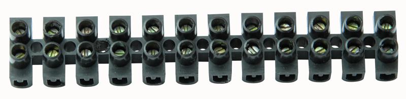 6ABLK PK 10 TERMINAL BLOCK BLACK 6A 10/PK PRO POWER