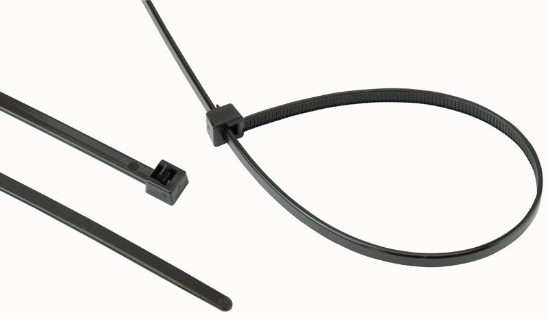 RELK2L BLACK CABLE TIE REL BLACK 350X4.6MM 100/PK HELLERMANNTYTON