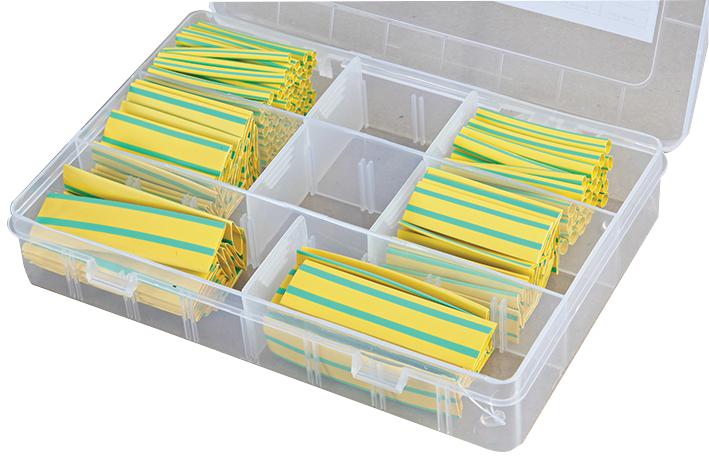 HSKIT2:1G/Y NORMAL WALL HEATSHRINK KIT, 2:1, GRN/YEL PRO POWER