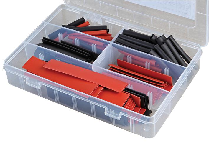 HSKITBLKRED NORMAL WALL HEATSHRINK KIT, 2:1, RED/BLK PRO POWER