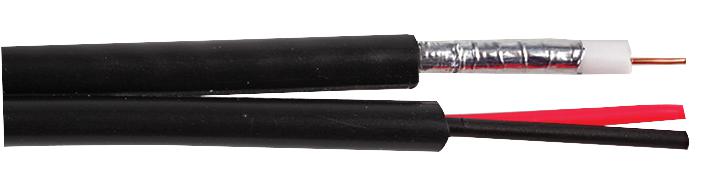 5912V100M CABLE COAX RG59U+0.50MM 2C 100M PRO POWER