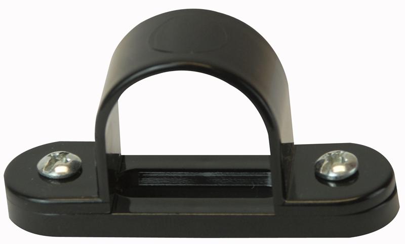 SBS25 BLACK SPACER BAR SADDLE, 25MM ROUND CONDUIT PRO POWER