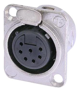 NC7FDL1 SOCKET, XLR, PANEL, UNIFIED, 7POLE NEUTRIK