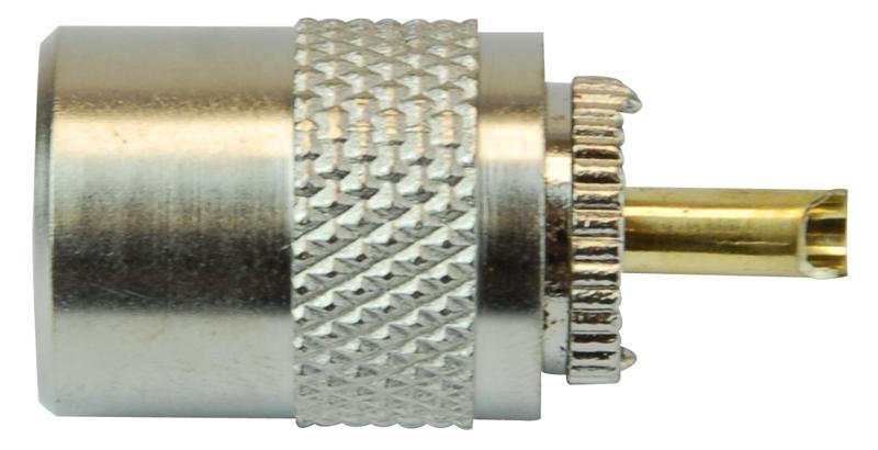 RW4-002 ZINC UHF CONNECTOR MALE ZINC RG59U PRO SIGNAL