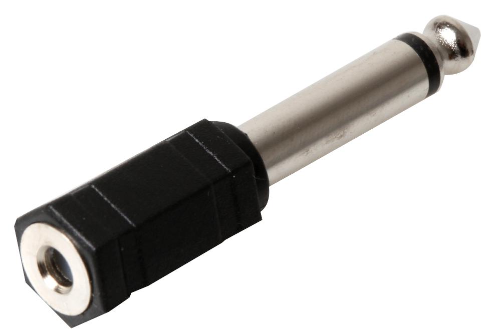 PSG08560 JACK ADAPTOR, 3.5 ST TO 6.35 MONO PRO SIGNAL
