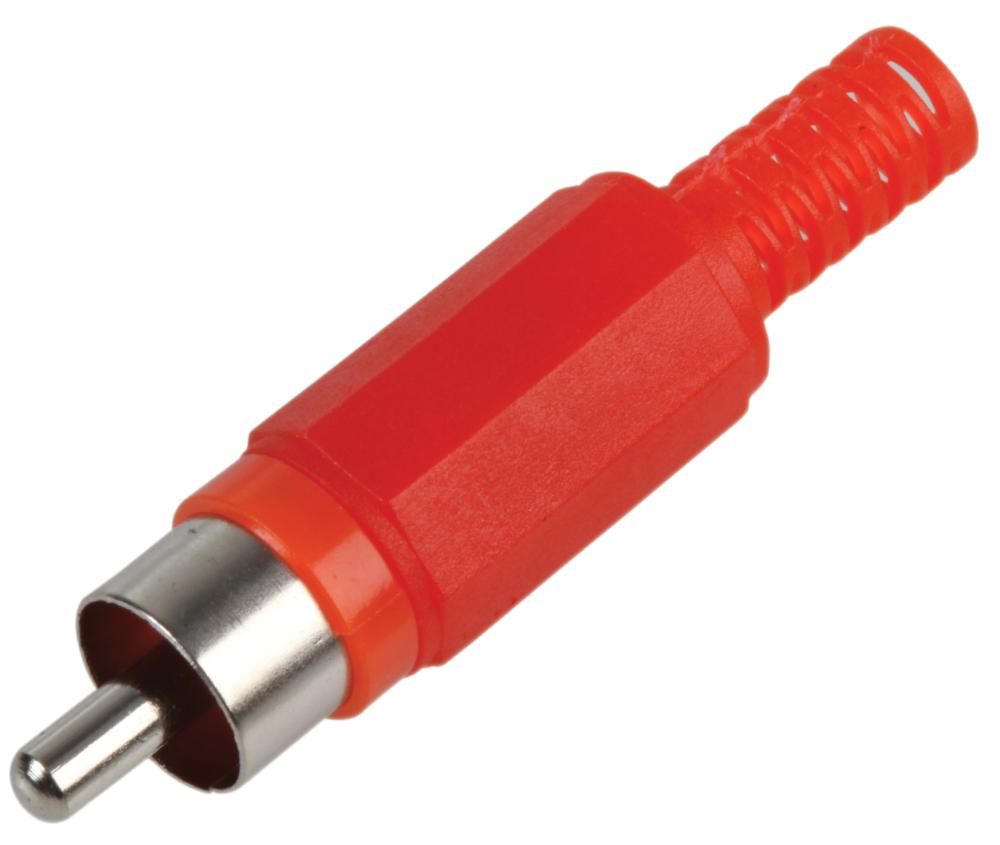 PSG08602 PLUG, PHONO, RED PRO SIGNAL