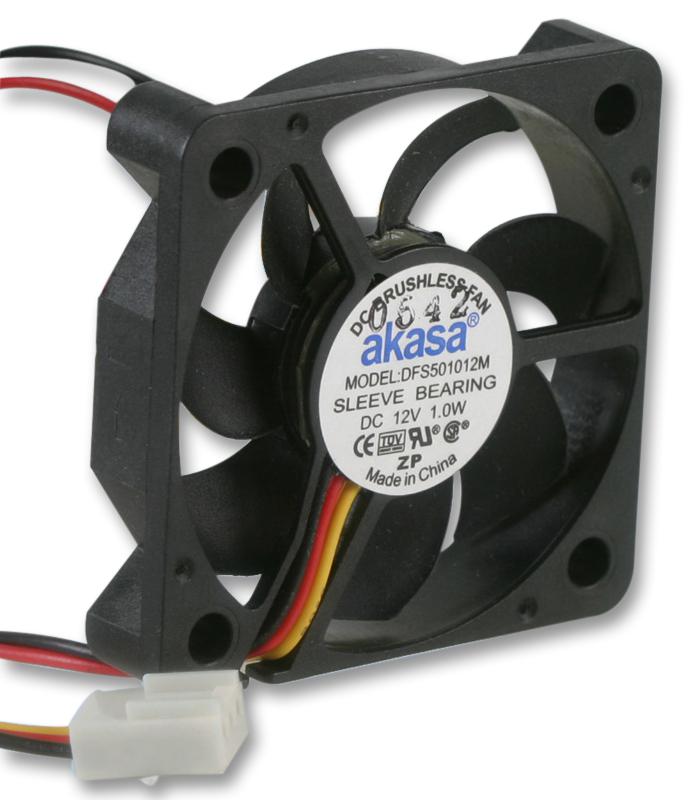 DFS501012M FAN, PC CASE, 5CM, 3 PIN, SLEEVE, AKASA AKASA