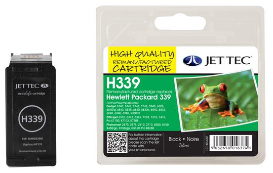 H339 INK CART,REMAN,HP339/C8767EE, BK JET TEC