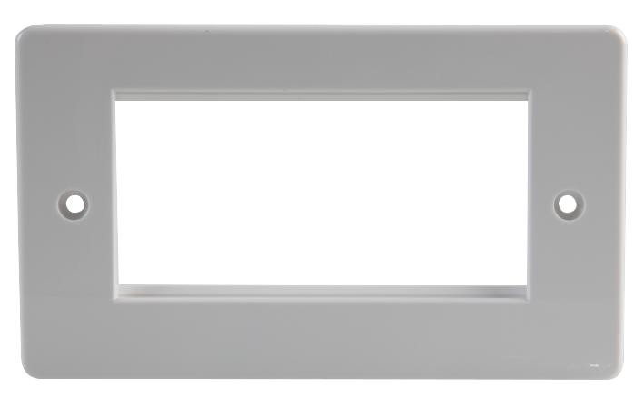008-001-003-62 FACEPLATE, 2GANG, 4MOD EURO, OFFICE CONNECTIX CABLING SYSTEMS