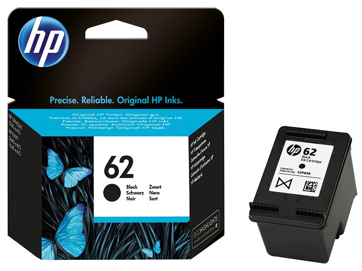 C2P04AE INK CART, C2P04AE, NO.62, BLACK, HP HEWLETT PACKARD