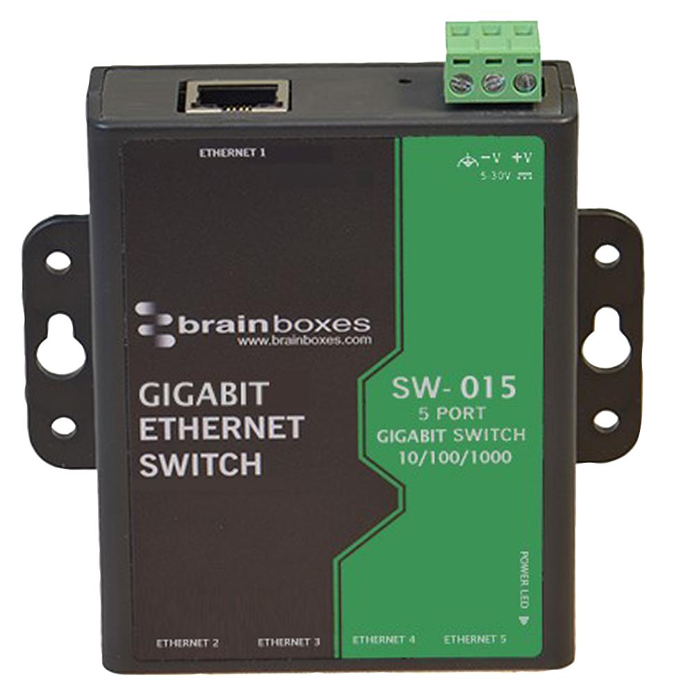 SW-015 ERNET SWITCH, UNMANAGED GIGABIT, RJ45X5 BRAINBOXES