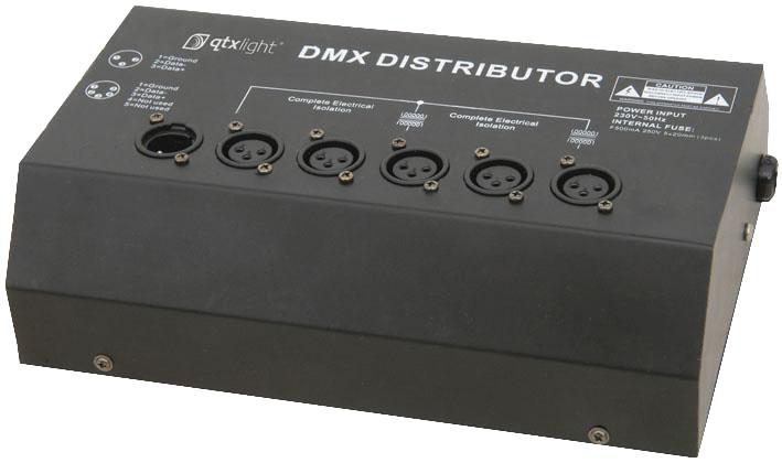 154.101 DISTRIBUTOR, DMX, 4WAY QTX LIGHT