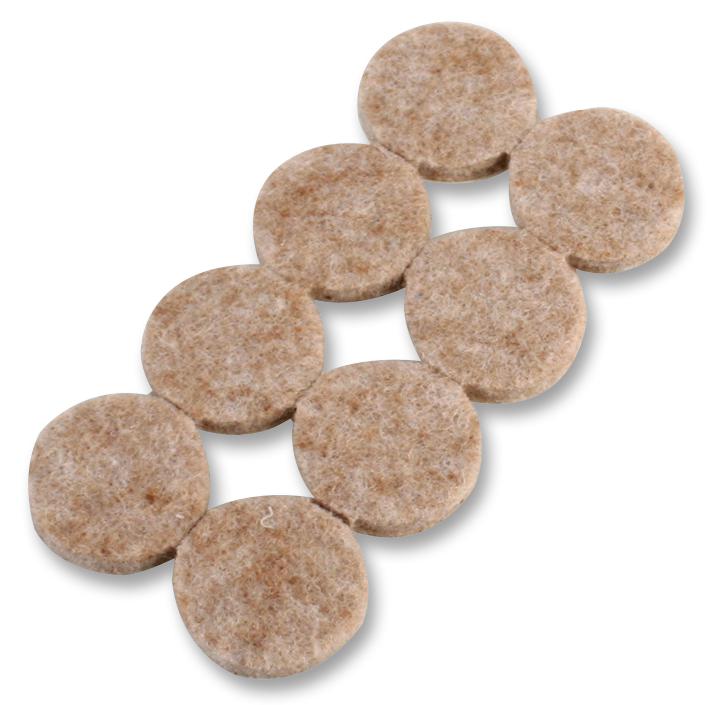 D01234 FELT PADS, 38MM, ROUND (PK8) DURATOOL