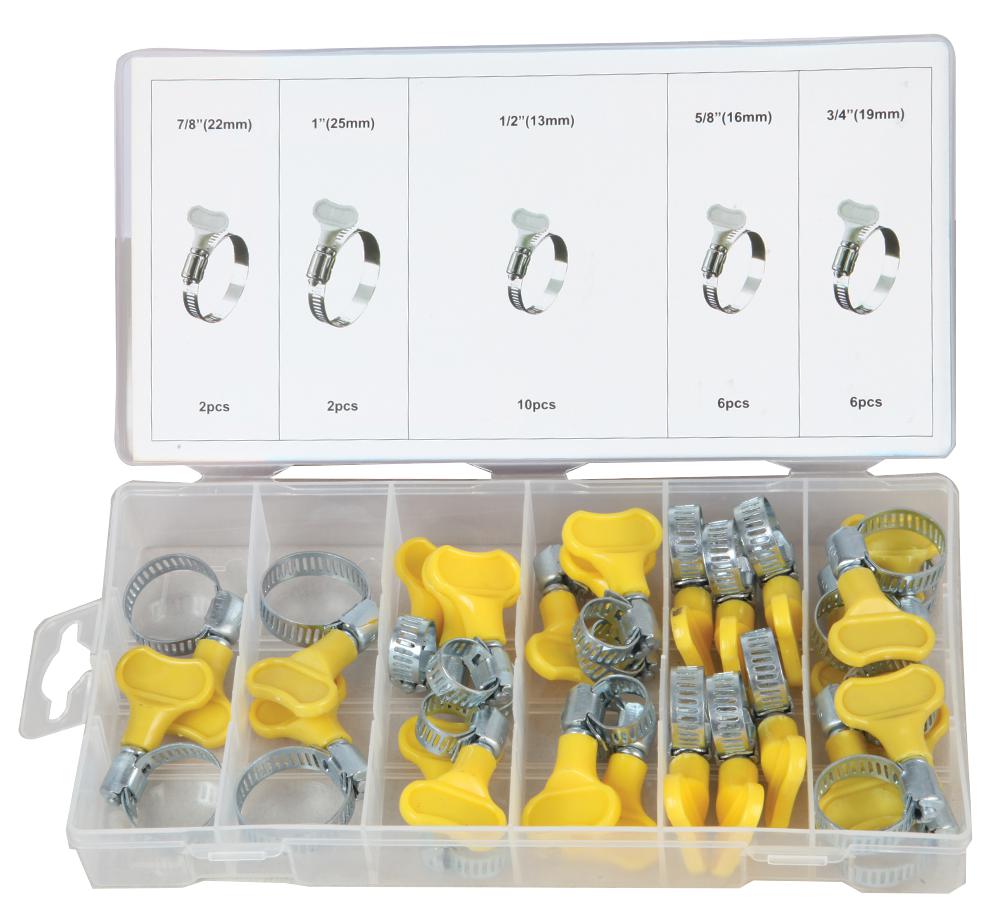 D01883 HOSE CLAMP ASSORTMENT, 26PCS DURATOOL