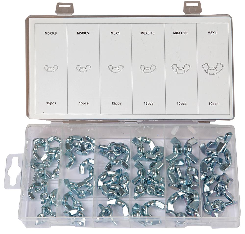D01901 WING NUT SET, 75PCS DURATOOL
