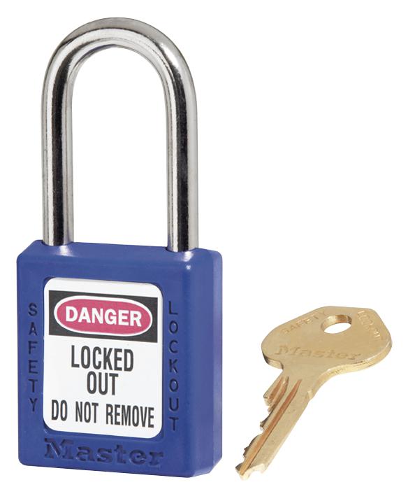 410BLU ZENEX LOCKOUT PADLOCK BLUE MASTER LOCK