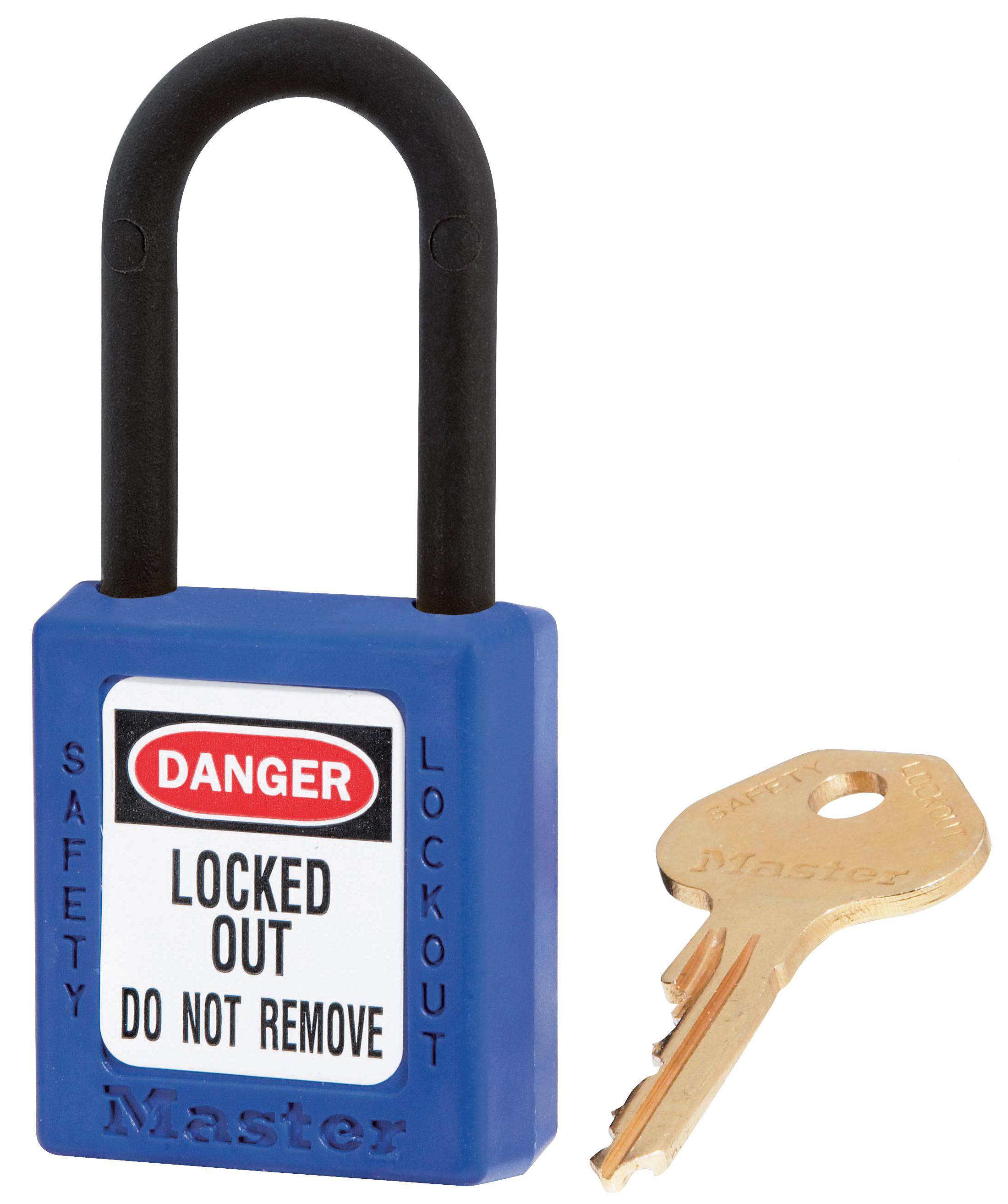 406BLU NON CONDUCTIVE LOCKOUT PADLOCK BLUE MASTER LOCK