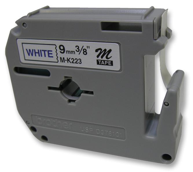 MK223BZ TAPE, 9MM BLUE ON WHITE (M-K223) BROTHER