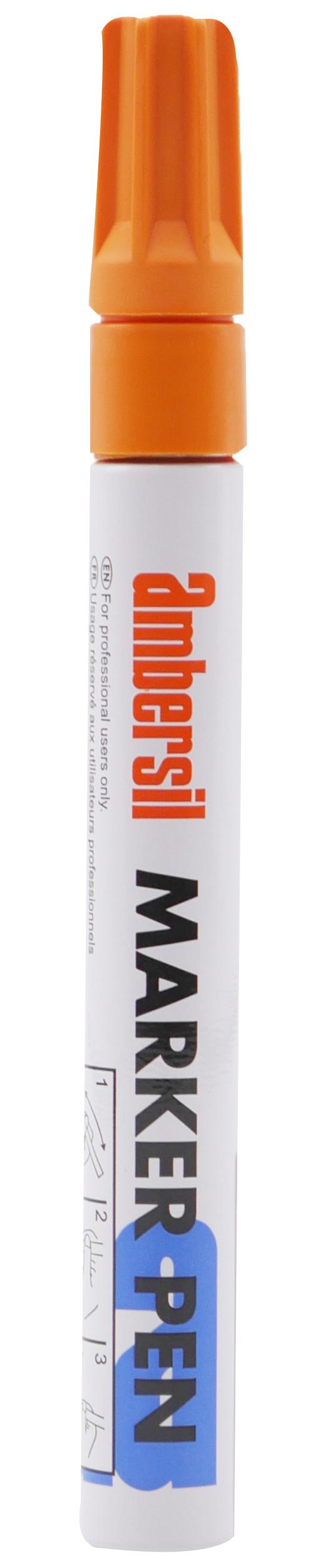 6190050006 PAINT, MARKER PEN, ORANGE 3MM NIB AMBERSIL
