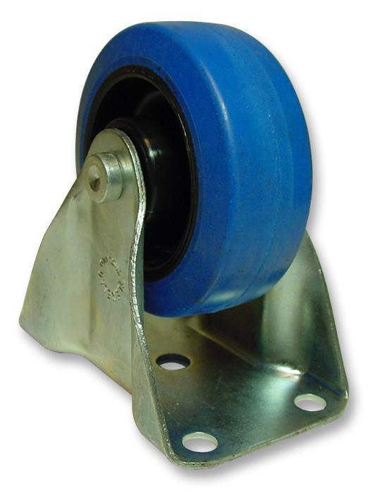 31100RN FIXED RUBBER CASTOR 100MM KEYSTONE